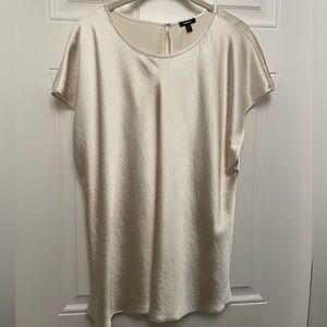 Limited Cream Satin Blouse XL